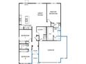 This is the floor plan of the property, showcasing the layout of the rooms at 8118 Ambrosia Ln, Pendleton, IN 46064