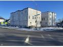 New construction townhouses, winter scene at 2611 E New York St, Indianapolis, IN 46201