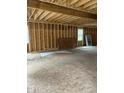 Under construction home's interior framing, showing open floor plan at 1924 N Lesley Ave, Indianapolis, IN 46218