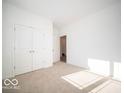 Spacious bedroom with double door closet and carpet at 6222 Granby Dr, Whitestown, IN 46075
