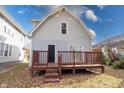 Home features a deck and fenced-in backyard at 606 N Colorado Ave, Indianapolis, IN 46201