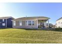 Covered patio with a serene view overlooking the backyard at 12535 Tidecrest Dr, Fishers, IN 46037