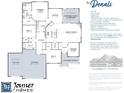 The Denali floorplan boasts 3 bedrooms, 2.5 bathrooms, and an optional 3rd car garage at 1732 Linden Ln, Greenfield, IN 46140