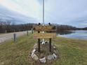 Lake La Salle community sign. A private deed-restricted lake community at 7987 N Lasalle Rd, Morgantown, IN 46160