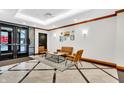 Lobby with seating area and modern decor at 141 S Meridian St # 605, Indianapolis, IN 46225