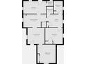 Floorplan showing the layout of the house which includes the kitchen, living room, bedrooms, and bathrooms at 1819 Southeastern Ave, Indianapolis, IN 46201
