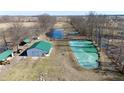 Expansive rural property featuring ponds, outbuildings, and diverse landscape at 5682 N Michigan Rd, Fairland, IN 46126
