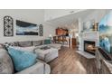 Inviting living room with a fireplace and stylish decor create a warm and welcoming atmosphere at 6595 Reserve Dr, Indianapolis, IN 46220