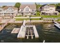 Waterfront property with dock and boat lift, perfect for enjoying lake activities and scenic views at 3150 Beach Blvd, Cicero, IN 46034