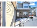 Brick front entrance with a walkway leading to the front door at 10565 Camille Ct, Indianapolis, IN 46236