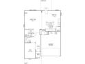 First floor features open concept kitchen, great room, and two car garage at 1910 Black Oak Dr, Shelbyville, IN 46176