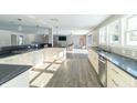 Spacious kitchen featuring a large island and modern appliances at 881 E 226Th St, Sheridan, IN 46069