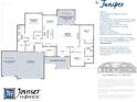 Juniper floor plan showcasing 3 bedrooms, 2 bathrooms, and optional features at Lot 34 Doe Meadow Dr, Anderson, IN 46011