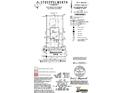 Site plan of the property with dimensions and details at 250 Ambassador Dr, Pittsboro, IN 46167