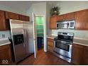 Kitchen with stainless steel appliances and ample cabinetry at 1247 Dale Hollow Dr, Indianapolis, IN 46229