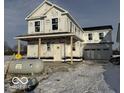 Two-story house with attached garage, under construction at 13371 Vickery Ridge Dr, Fishers, IN 46037