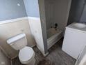 Small bathroom with tub and sink at 3050 N Gladstone Ave, Indianapolis, IN 46218