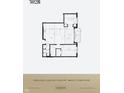 Floor plan of a 2 bed, 1 bath apartment, 1217 sq ft at 855 N East St # 302, Indianapolis, IN 46202