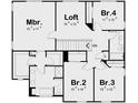 Upper floor includes a loft, main bedroom, and 3 additional bedrooms at 6020 Birchwood Ave, Indianapolis, IN 46220