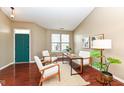 Bright office space featuring natural light, modern furnishings, and wood flooring at 8346 Montgomery Ave, Indianapolis, IN 46227