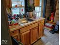 Small kitchen with light wood cabinets at 2790 Cabin Row, Martinsville, IN 46151