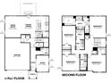 Spacious floor plan showcasing a Great Room, kitchen, bedrooms, bathrooms, garage, and study at 2162 Warbler St, Danville, IN 46122