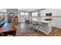 Modern kitchen with stainless steel appliances and an island at 5246 Parkhurst Xing, McCordsville, IN 46055