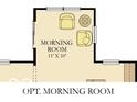 Optional morning room floor plan at 7474 Fallsworth Dr, Avon, IN 46123