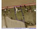 Aerial view showing house location and surrounding area at 7675 E 500 N, Lebanon, IN 46052