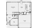 Main floor plan including kitchen, garage, and great room at 902 Stonehaven Dr, Indianapolis, IN 46239