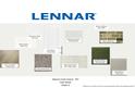 Osborne Trails Central color board showcases Shafer B's design options and Lennar's building materials at 19509 Mcbee Ave, Westfield, IN 46074