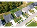 Two-story house with a large backyard in a new development community at 19950 Chatham Green Dr, Westfield, IN 46074