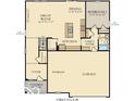 First floor plan showcasing great room, kitchen, and garage at 5904 Sunstone Rd, Indianapolis, IN 46239