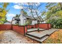 Landscaped backyard with trees at 233 W Westfield Blvd, Indianapolis, IN 46208