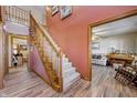 Spacious hallway with a staircase provides access to multiple living areas at 3101 E State Road 47, Lebanon, IN 46052