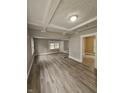 Bright living room with hardwood floors and high ceilings at 4041 Boulevard Pl, Indianapolis, IN 46208