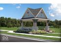 Community gazebo with seating and landscaping at 7320 Bailow Ln, McCordsville, IN 46055