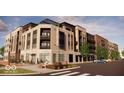 Modern apartment building with street-level retail spaces at 6153 Wainscott Trce, McCordsville, IN 46055