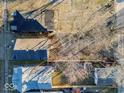 Aerial view showcasing the backyard and neighboring properties at 1014 N Sheffield Ave, Indianapolis, IN 46222