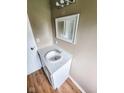 Clean bathroom with white vanity and marble countertop at 2704 Seminole Dr, Anderson, IN 46012
