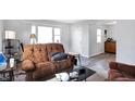Cozy living room featuring brown recliner chairs and a coffee table at 1837 E Legrande Ave, Indianapolis, IN 46203