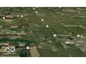 An aerial view outlines the property's location and proximity to the city at 22351 Cyntheanne Rd, Noblesville, IN 46060