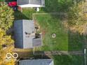 Aerial view of the property, showcasing the home's layout and surrounding landscape at 727 Sunset Blvd, Greenwood, IN 46142