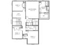 Second floor layout featuring a Primary suite, three additional bedrooms, a loft, and two bathrooms at 567 Hidden Hills Dr, Pittsboro, IN 46167