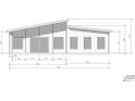 West elevation architectural drawing featuring exterior window placement and layout at 2689 Pearl St, Columbus, IN 47201