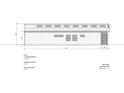 North elevation architectural drawing featuring clerestory and Primary bath windows at 2689 Pearl St, Columbus, IN 47201