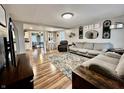 Inviting living room with hardwood floors, neutral decor, and an open layout at 1921 E State Road 42, Mooresville, IN 46158