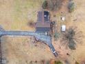 Aerial view of the property showcasing the home's layout and surrounding yard at 12166 Bray Rd, Mooresville, IN 46158