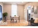 Bright dining area with a round table, perfect for Gathering meals at 621 W 10Th St, Indianapolis, IN 46202