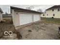 Spacious two-car detached garage with paved driveway for easy parking at 1007 N 10Th St, Elwood, IN 46036